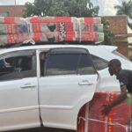 LOADED CAR FROM INSIDE TO TOP